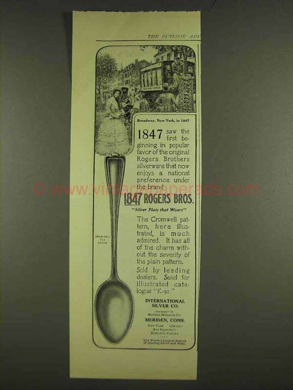 1913 1847 Rogers Bros. Cromwell Tea Spoon Ad