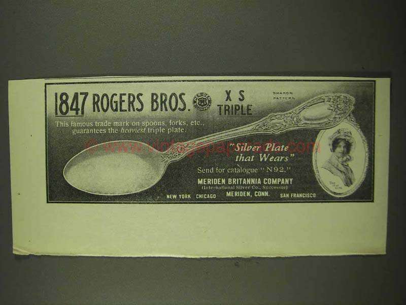 1912 1847 Rogers Bros Sharon Pattern Silverware Ad
